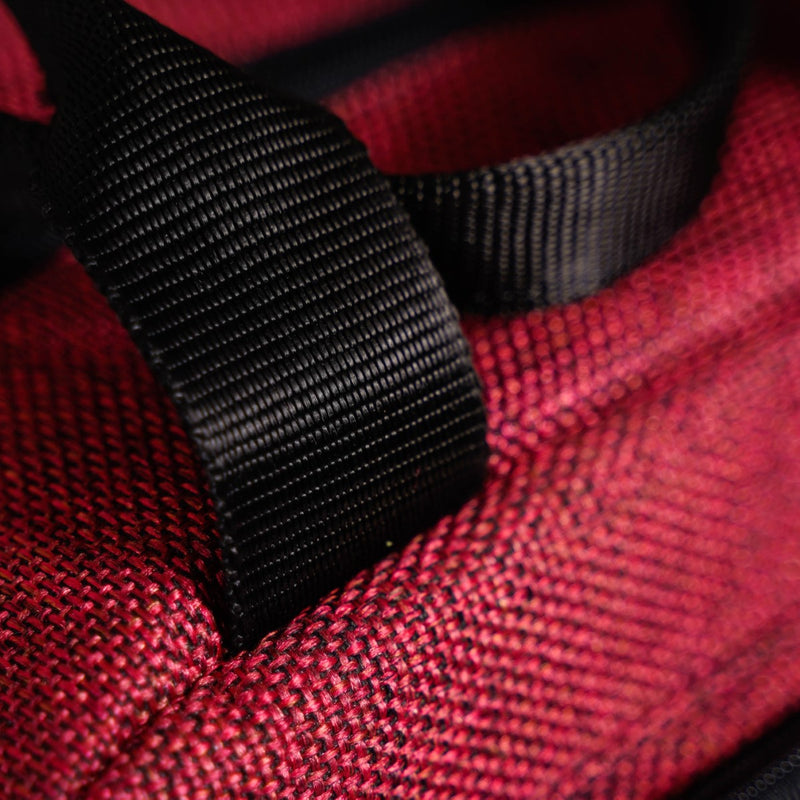 Everyday Use Heat Insulated Jute Lunch Bag Red