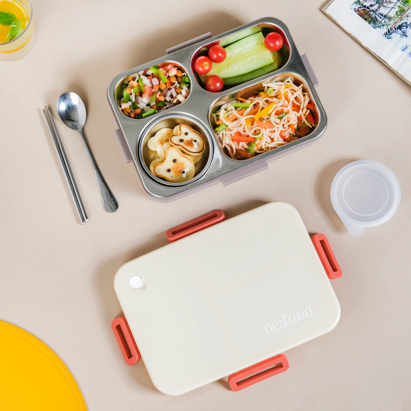 Insulated Bento Box For Office Brown 900ml