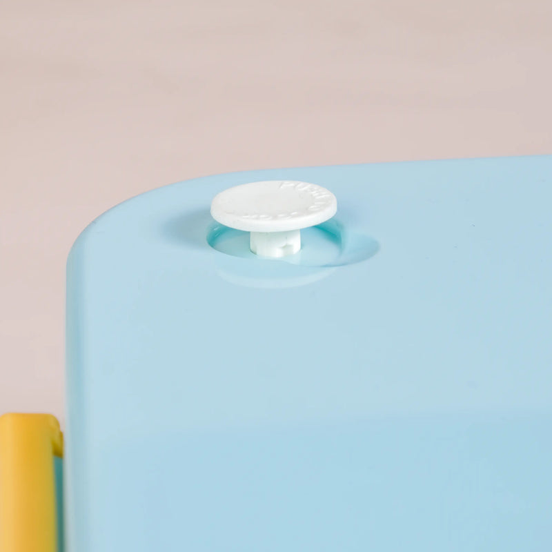 4-Grid Stainless Steel Lunch Box Blue 900ml