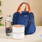 Portable Thermal Insulated Lunch Bag Blue