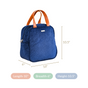 Portable Thermal Insulated Lunch Bag Blue