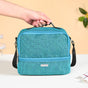 Lunchmate Double Compartment Insulated Lunch Bag In Teal