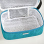 Lunchmate Double Compartment Insulated Lunch Bag In Teal