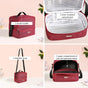 Lunchmate Sustainable Duo Compartment Lunch Bag In Red
