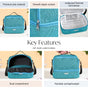 Lunchmate Double Compartment Insulated Lunch Bag Teal