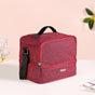 Lunchmate Sustainable Duo Compartment Lunch Bag In Red