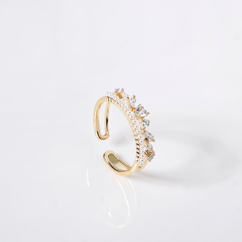 Lustrous Harmony Gold Adjustable Ring