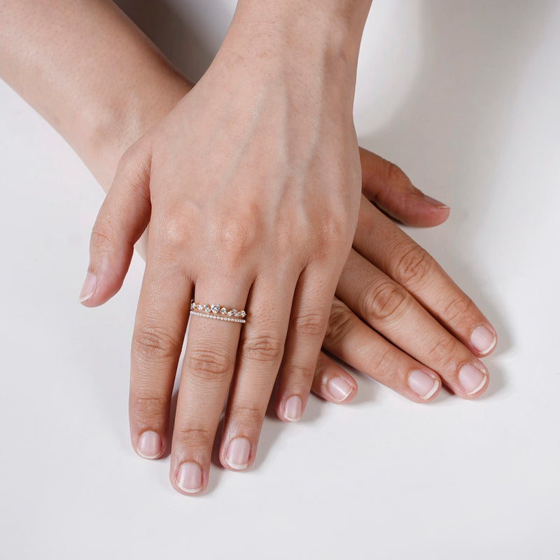 Lustrous Harmony Gold Adjustable Ring