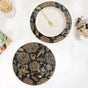 Luxe Black And Gold Placemats Set Of 6
