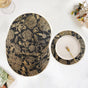 Luxe Black And Gold Placemats Set Of 6