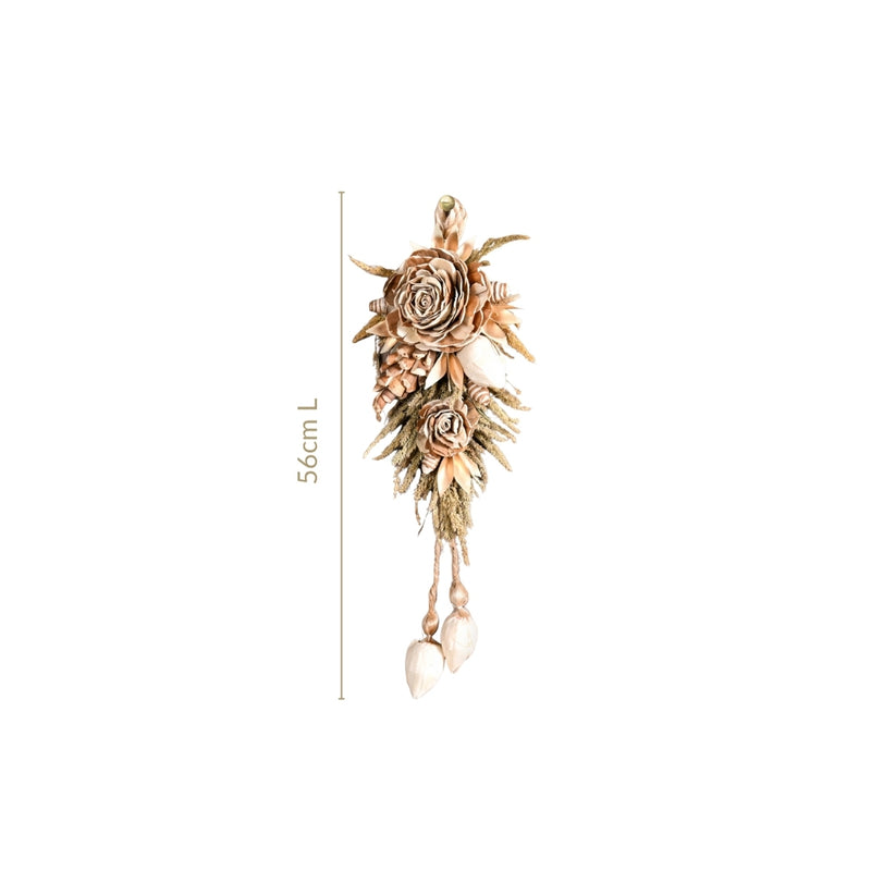Luxe Bloom Festive Wall Hanging Set Of 2