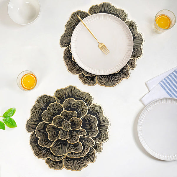 Luxe Bloom Radiance Table Mat Set Of 6