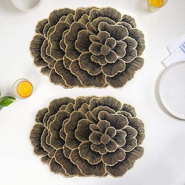 Luxe Bloom Radiance Table Mat Set Of 6