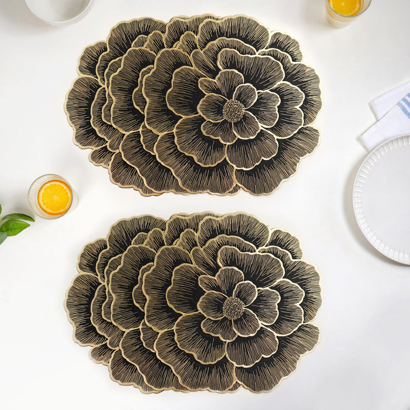 Luxe Bloom Radiance Table Mat Set Of 6