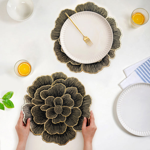 Luxe Bloom Radiance Table Mat Set Of 6