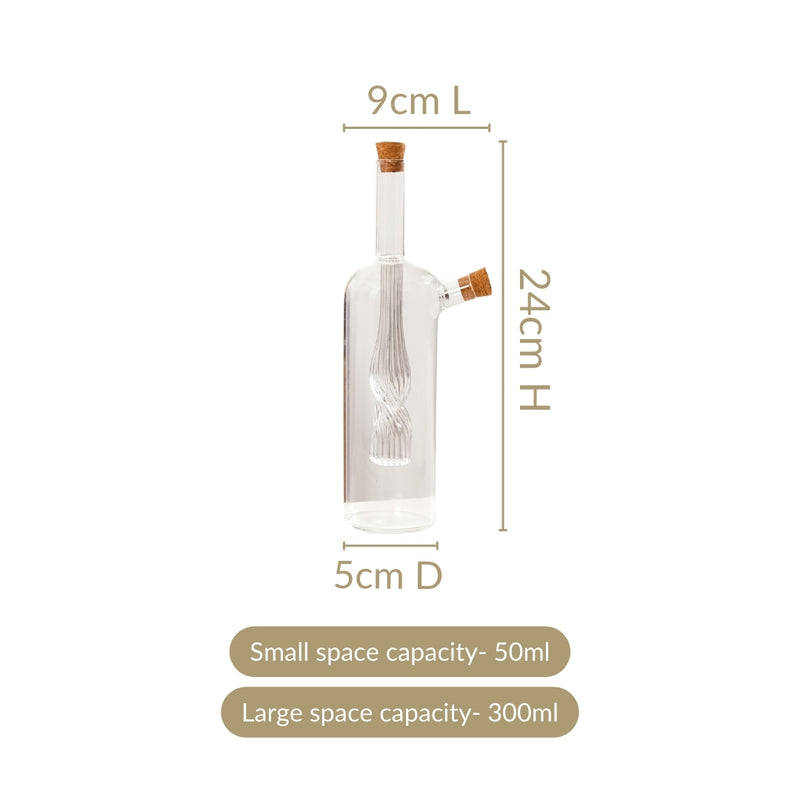 Luxe Olive Oil Cruet Bottle For Infused Oils And Italian Seasoning