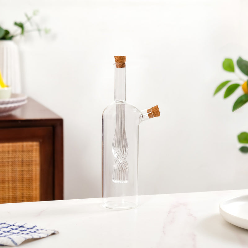 Luxe Olive Oil Cruet Bottle For Infused Oils And Italian Seasoning