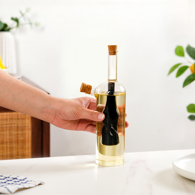 Luxe Olive Oil Cruet Bottle For Infused Oils And Italian Seasoning