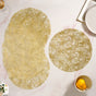 Luxe Floral Table Mat Metallic Gold Set Of 6