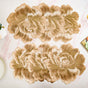 Luxe Golden Peony Bloom Table Mat Set Of 6