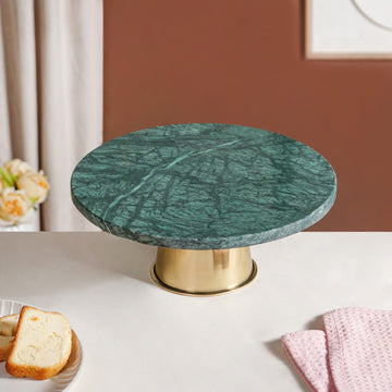 Luxe-Green-Marble -Round-Cake-Stand