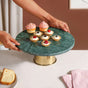 Luxe-Green-Marble -Round-Cake-Stand