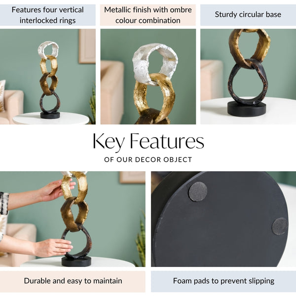 Luxe Linked Hoops Decor