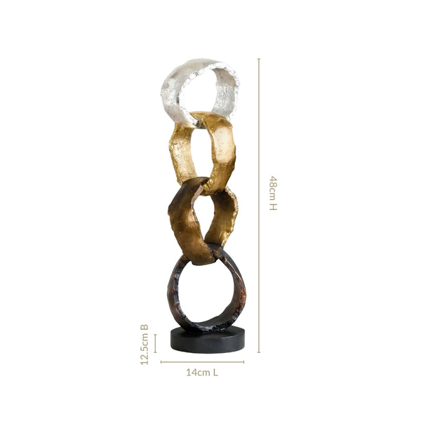 Luxe Linked Hoops Decor