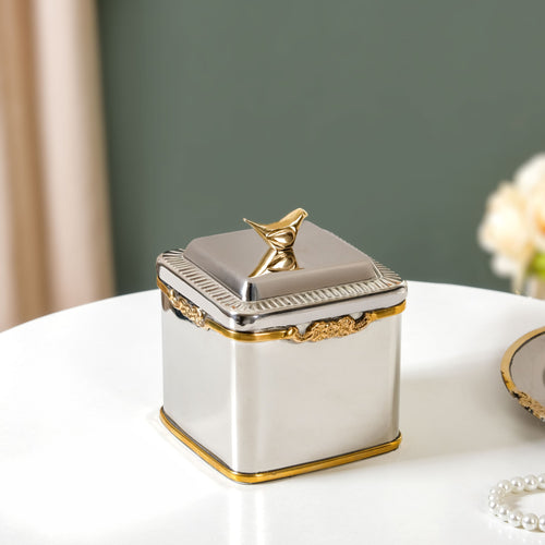 Luxe Bird Decorative Jar