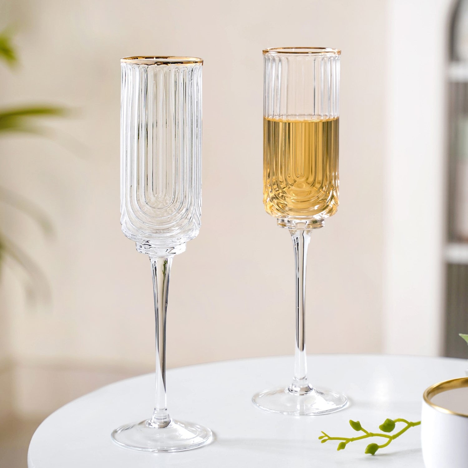 Luxe Champagne Glass Set Of 2 240ml