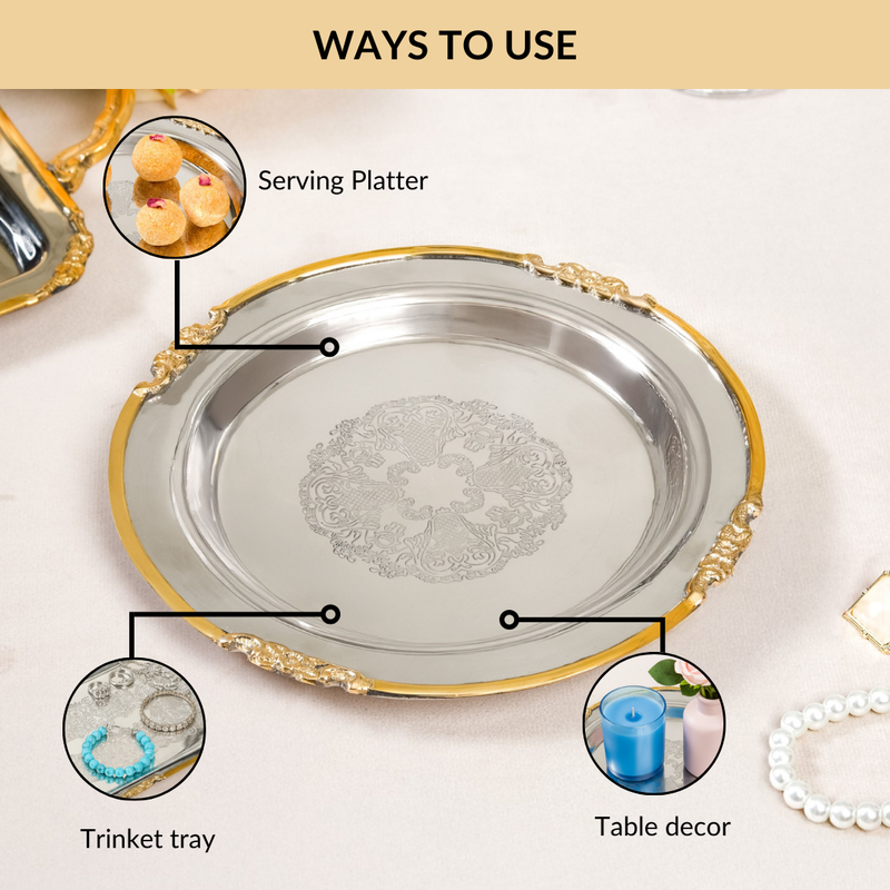 Luxe Dual Tone Decorative Tray