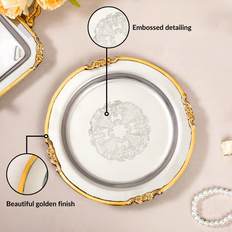 Luxe Dual Tone Decorative Tray