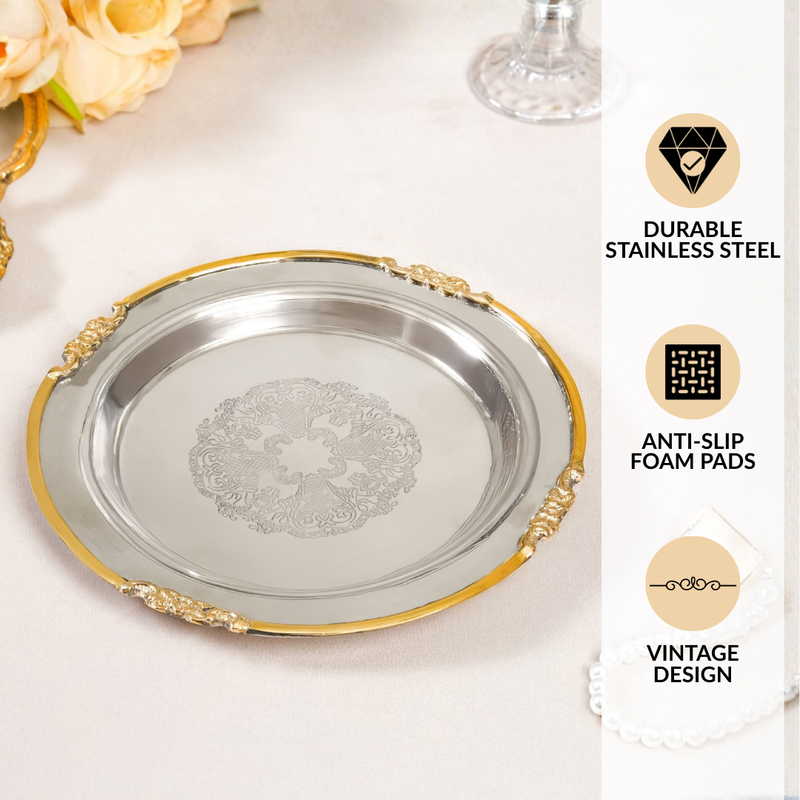Luxe Dual Tone Decorative Tray