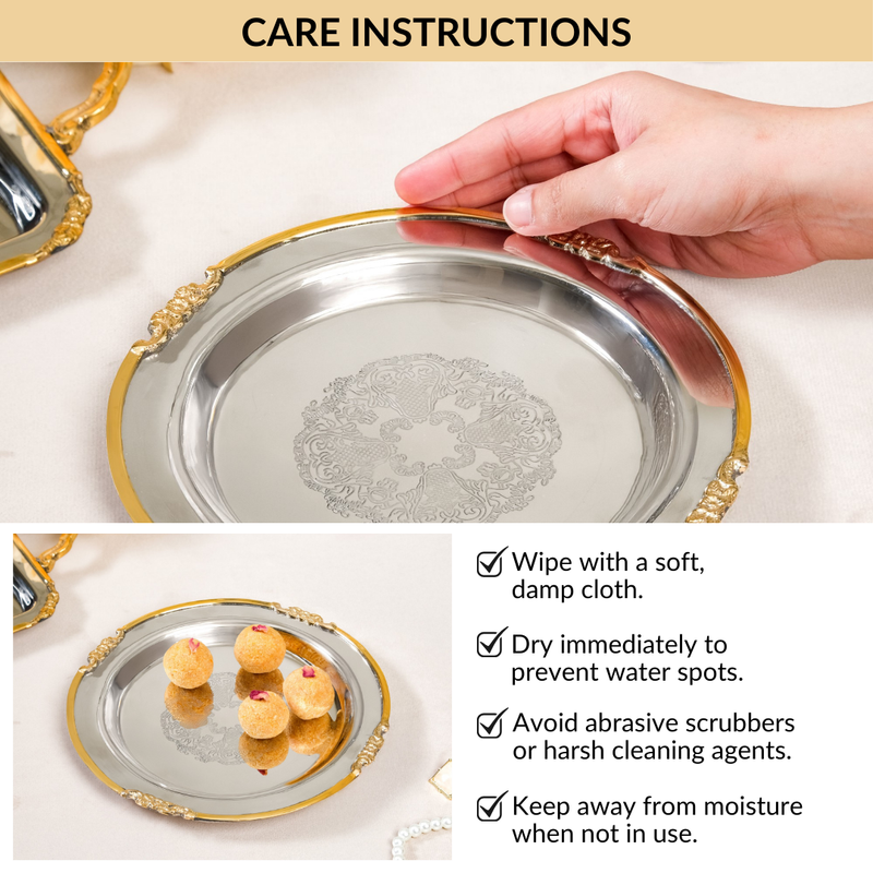 Luxe Dual Tone Decorative Tray