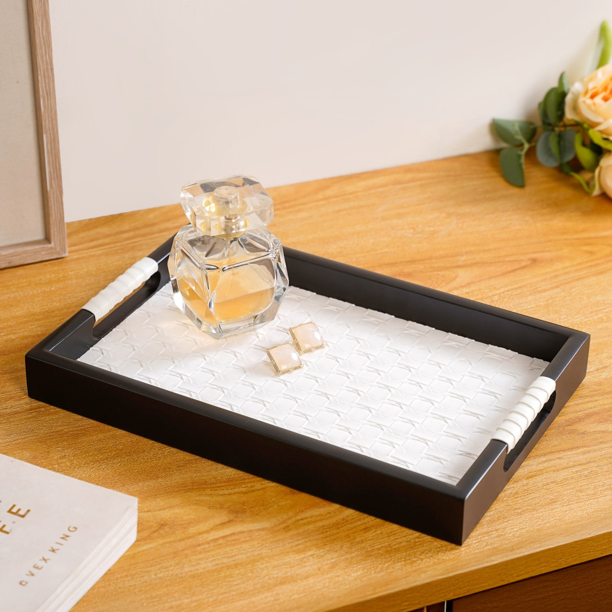 Luxe Table Top Organiser Tray Small White