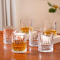 Set Of 6 Luxora Engraved Whiskey Glasses 380ml