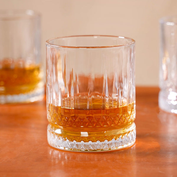 Set Of 6 Luxora Engraved Whiskey Glasses 380ml