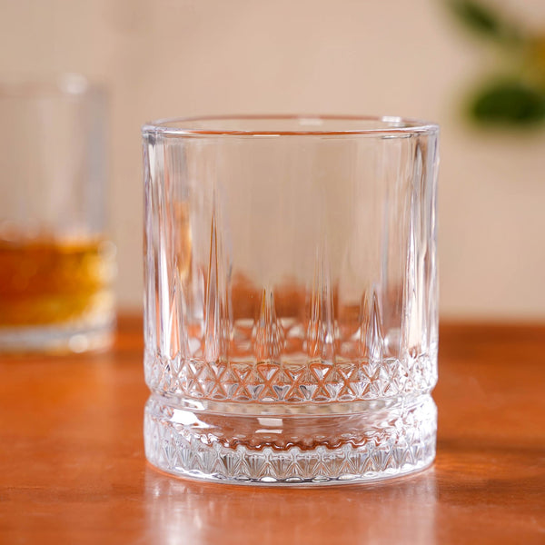 Set Of 6 Luxora Engraved Whiskey Glasses 380ml