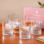 Set Of 6 Luxora Engraved Whiskey Glasses 380ml