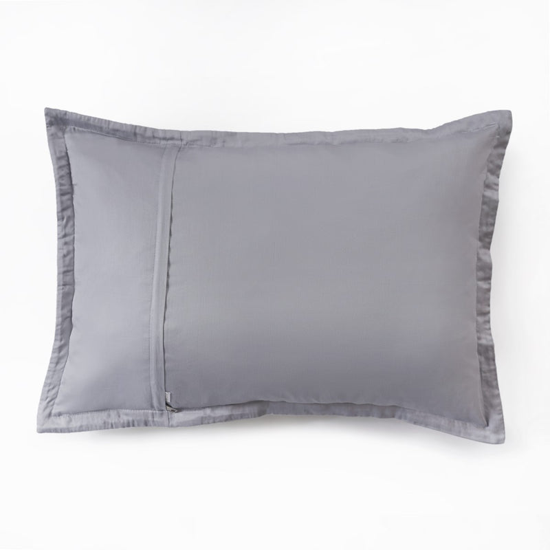 Luxury Embroidered King Size Bed Cover Grey