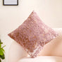 Luxury Mauve Ice Crush Square Cushion Cover 15x15 Inch