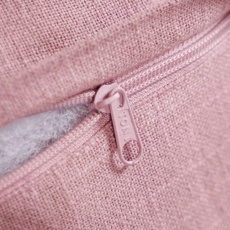 Luxury Mauve Ice Crush Square Cushion Cover 15x15 Inch