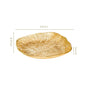 Statement Leaf Embossed Large Table Decorative Tray