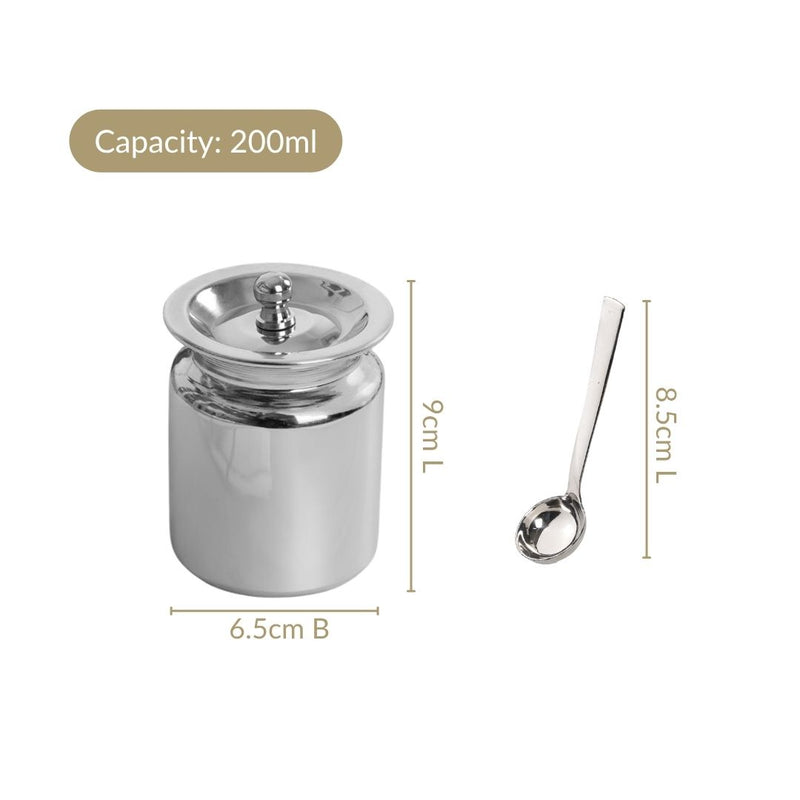 Small Ghee Pot With Spoon 200ml