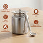 Plain Ghee Pot With Spoon 350ml