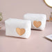 Heart Makeup Bag Set Of 2 White