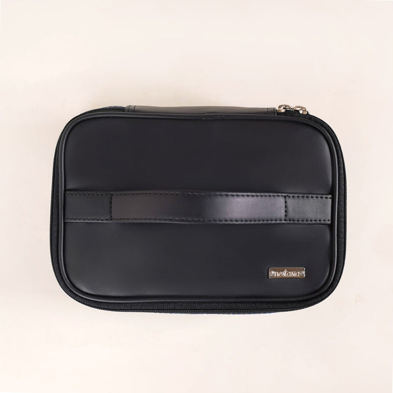 Vegan Leather Makeup Organizer Black