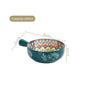 Mandala Melange Dish Bowl With Handle Green 600ml