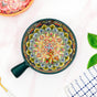 Mandala Melange Dish Bowl With Handle Green 600ml