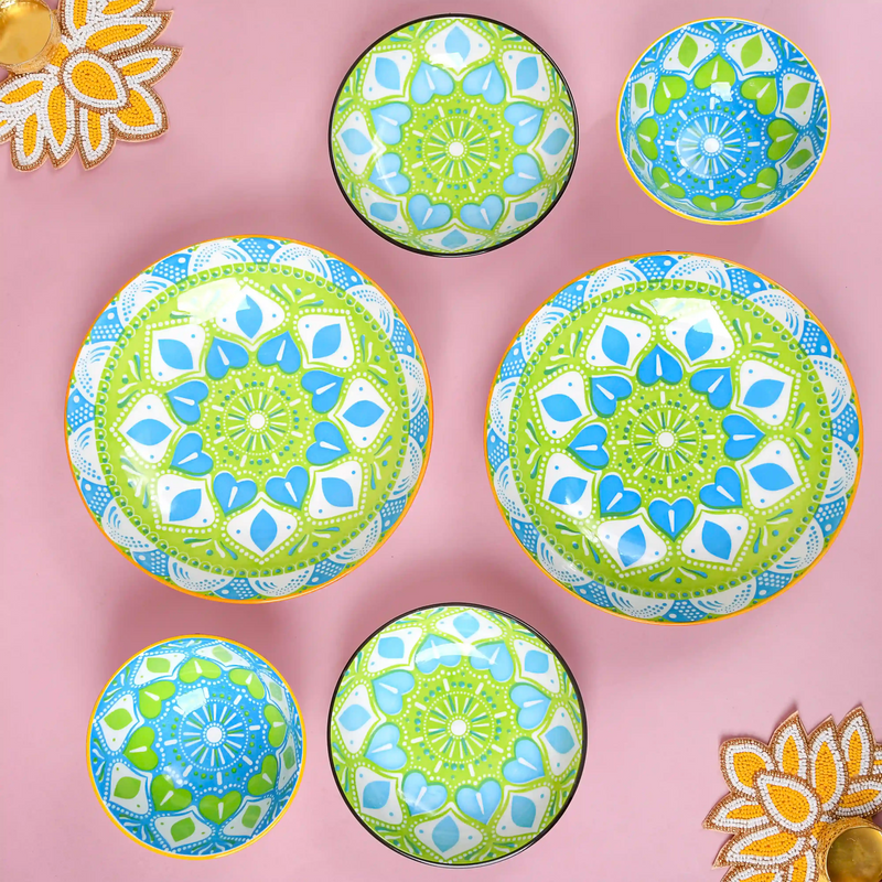 Mandala Tableware Gift Set of 6